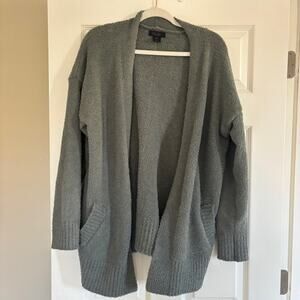 Rachel Roy Teal Fuzzy Cardigan Medium